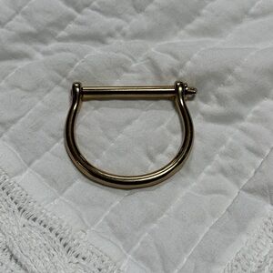 Bijouone Classic Screw Cuff Bracelet Gold